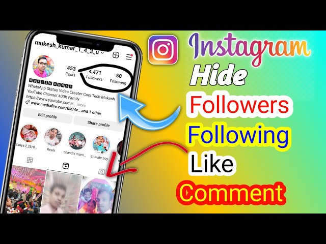 Instagram followers & following hide kaise kare | how to hide followers & following on Instagram