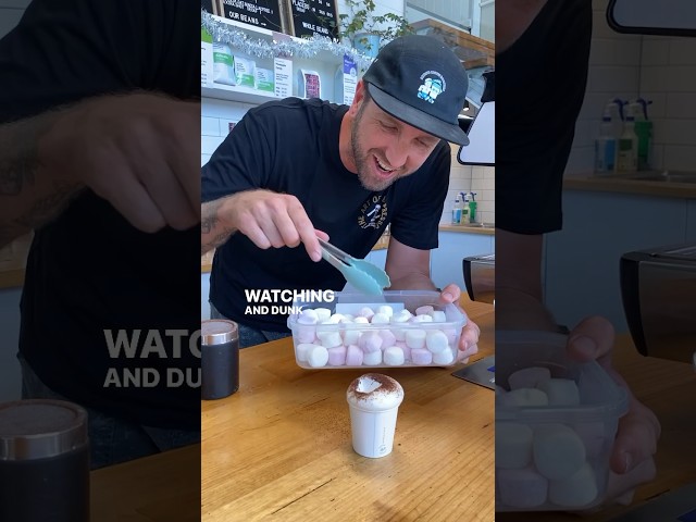 Jimmy showing us how to make the perfect Babyccino ☕️ 👶#coffeekids #babyccino #coffee #barista