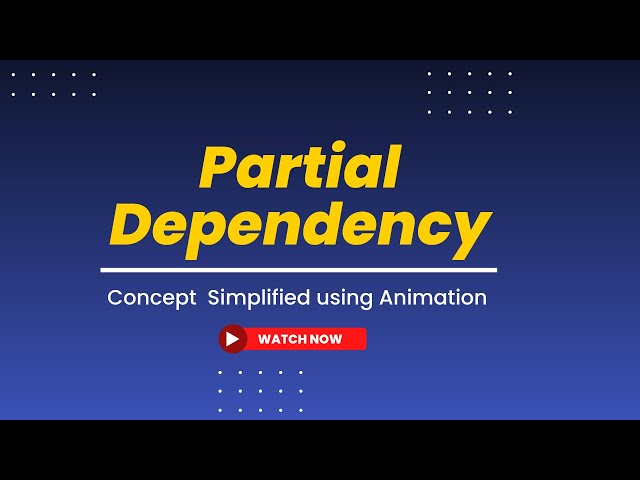Partial Dependency in DBMS