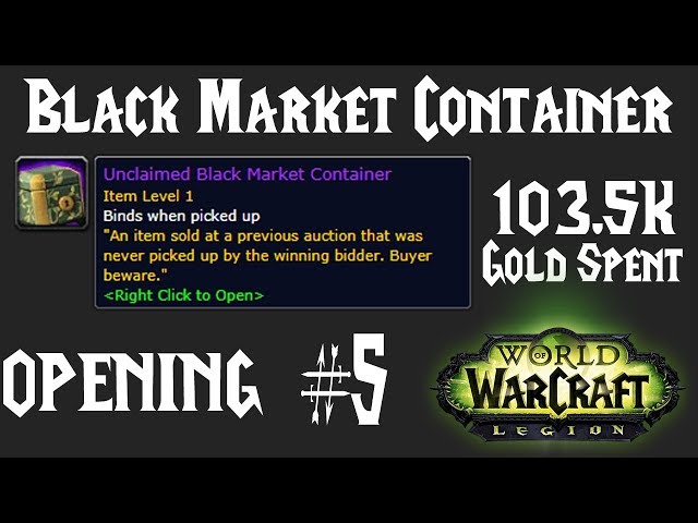 Unclaimed Black Market Container #5