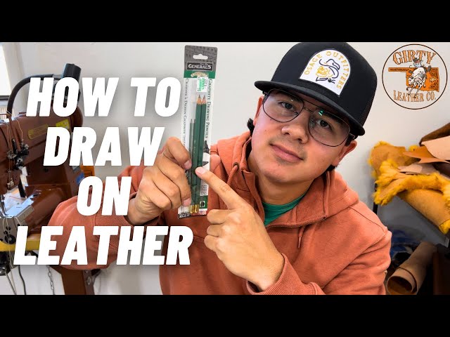 How to Draw on Leather (For Carving & Tooling Designs)