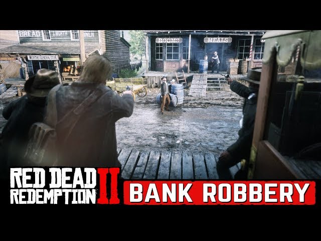 Bank Robbery Mission in Red Dead Redemption 2 Walkthrough (4K)