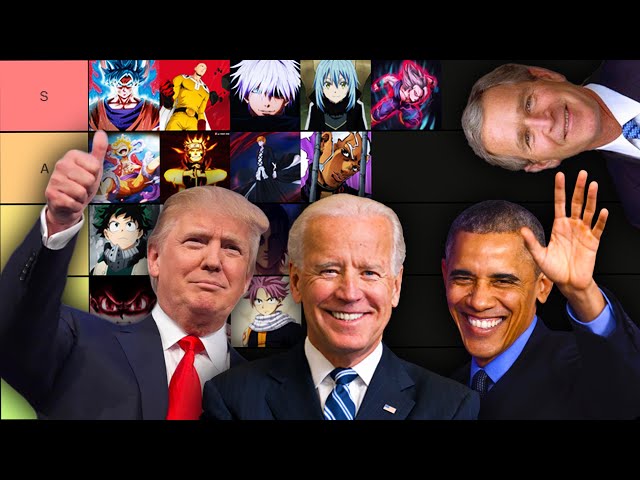 Biden, Trump, and Obama make an Strongest Anime Character Tier List (Part 2)