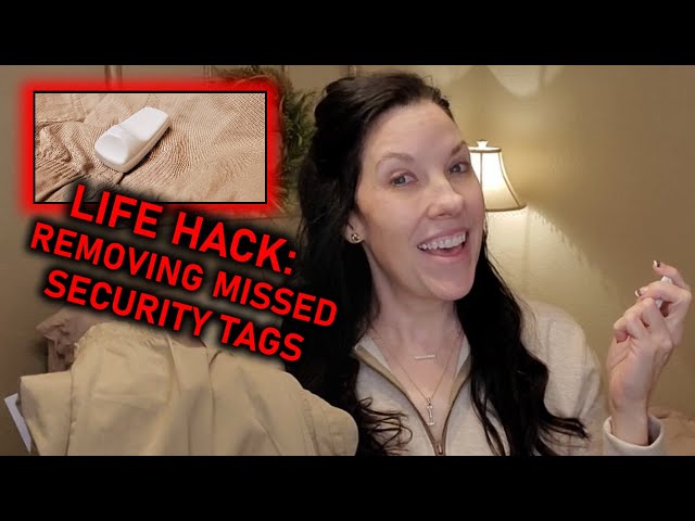 HOW TO REMOVE SECURITY TAGS WITH MAGNETS//REMOVE AN INVENTORY CONTROL TAG//LIFE HACK//MAGNETIC TAG