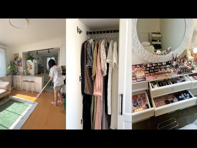 Daily house cleaning /whole closet organizing / makeup & refill organizing and restocking