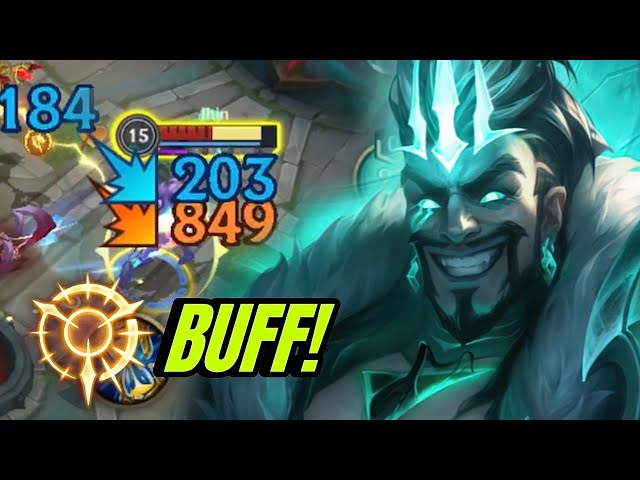 Draven with Buff "Empowerment" Press of the Attack Best Rune for this Patch | Wild Rift