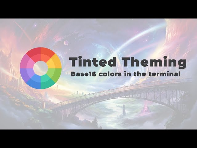 Tinted Theming, base16 colors in the terminal