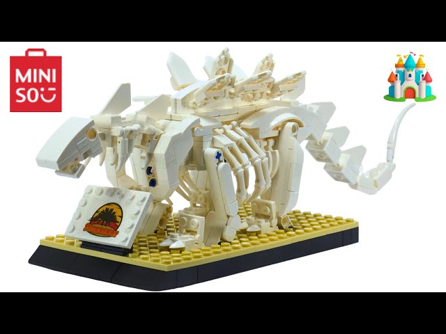 NON LEGO Jurassic World Stegosaurus - LEGO Speed Build Miniso Blocks