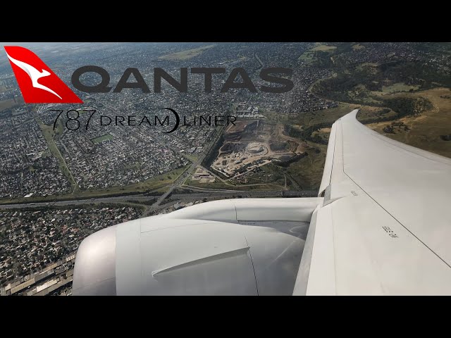 Qantas 787-9 Dreamliner Powerful Takeoff from Melbourne International Airport
