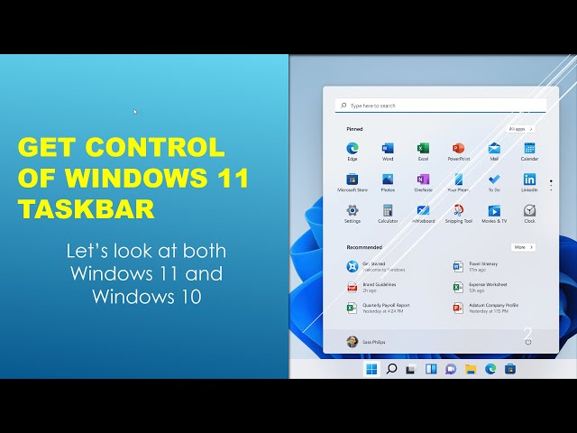 Take Command of Your Taskbar: Windows 11 & 10 Start Menu Power Tips!