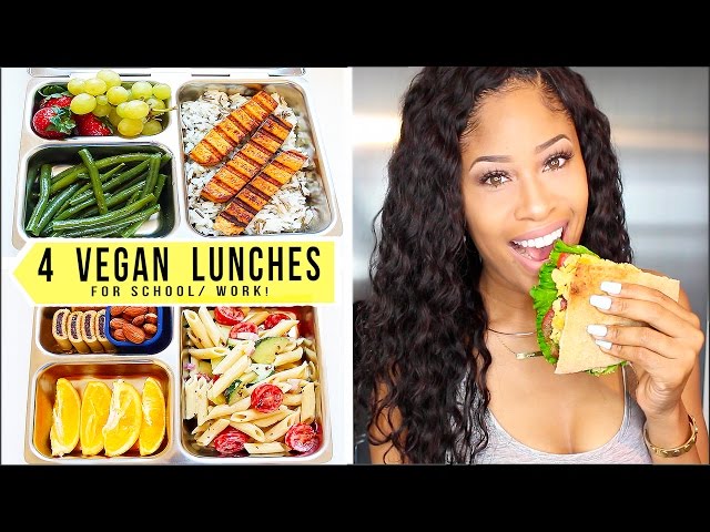 4 BOMB VEGAN LUNCHES for SCHOOL + WORK!