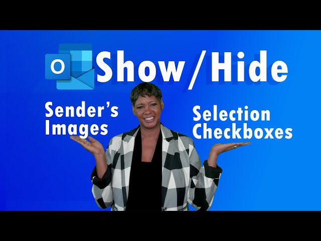 New Outlook: Show/Hide Sender's Image and Selection Checkboxes