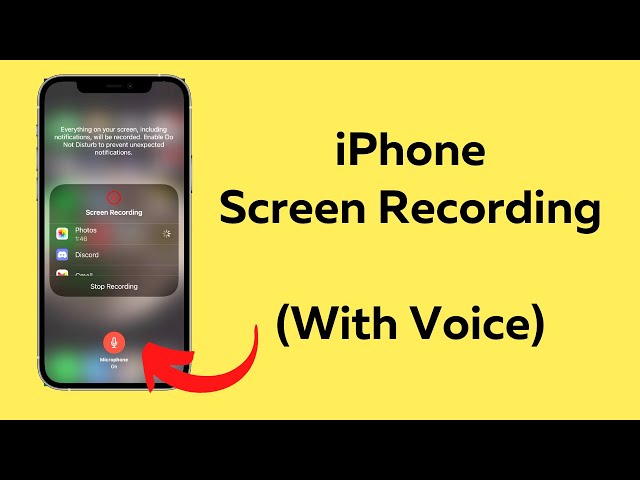 How to Screen Record on the iPhone - With Audio / Voice