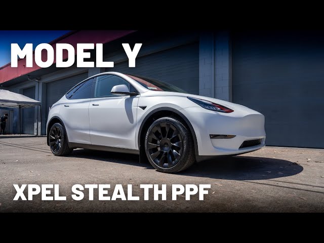 Tesla Model Y | XPEL Stealth Paint Protection Film | Full Vehicle Satin White Transformation