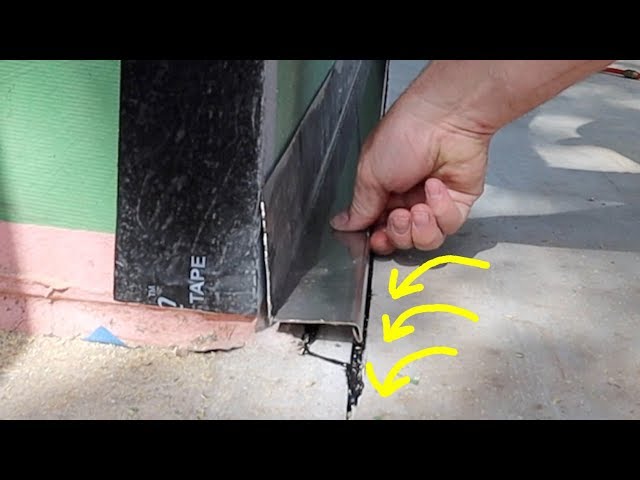 Flush Concrete to Framing? Here's a Stainless Flashing Fix!