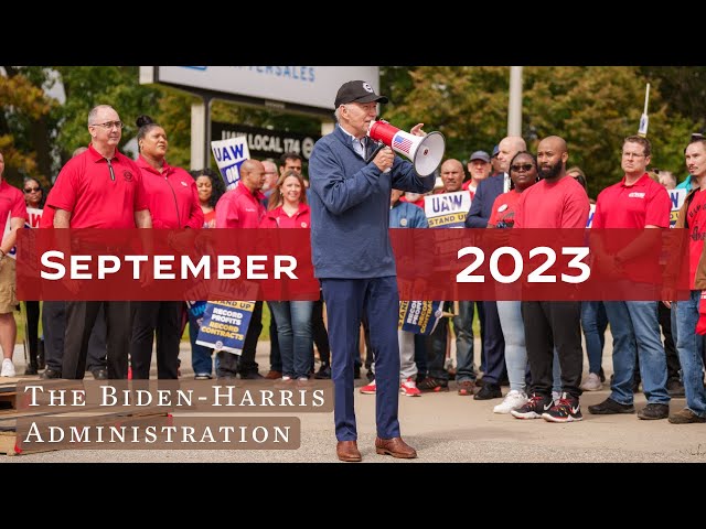 A look back at September 2023 at the Biden-Harris White House.