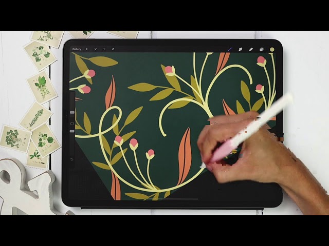 Easy Floral Borders in Procreate
