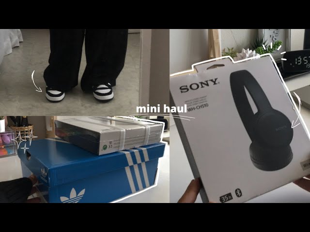 🎧 a mini haul video | sony wireless headphone | adidas forum low 🐼