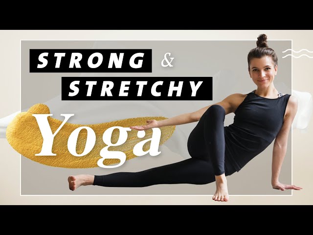 Yoga Ganzkörper Flow für einen starken und flexiblen Körper | Strong & Stretchy | 35 Min Mittelstufe