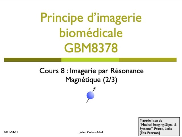 GBM8378 - Cours 8 - IRM (2/3)