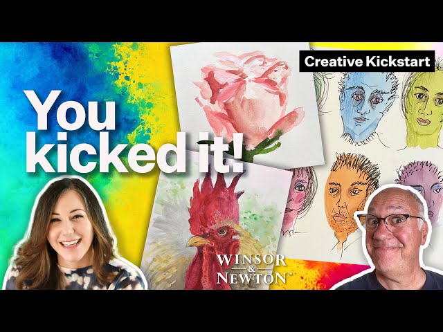Amazing! Your art from Creative Kickstart. Sponsored by Winsor & Newton