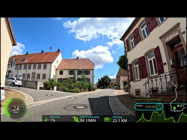 75 minute Sunshine Virtual Cycling Workout Garmin Ultra HD Video