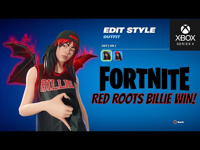 FORTNITE RED ROOTS BILLIE WIN! XBOX