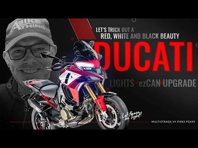 Ducati MultiStrada V4 Pikes Peak & V4S Both Kitted Out With An Ezcan And New Denali Lights