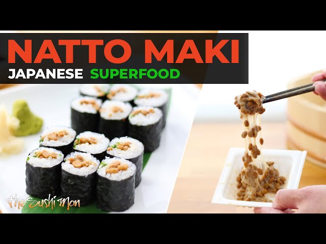 NATTO MAKI (Fermented Soybeans) Natto Sushi roll with The Sushi Man