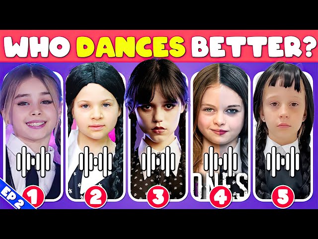Who Dances Better? Wednesday Dance Edition 🖤💃 Salish Matter, Like Nastya, Skibidi | OCEAN QUIZ