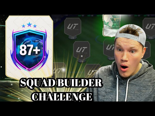 FC24 SQUAD BUILDER CHALLENGE! USING THE 87+ Base, TS or Winter Wildcards Icon Player Pick!