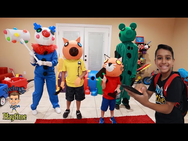 Piggy’s Toys and Roblox costumes | Deion’s Playtime Skits