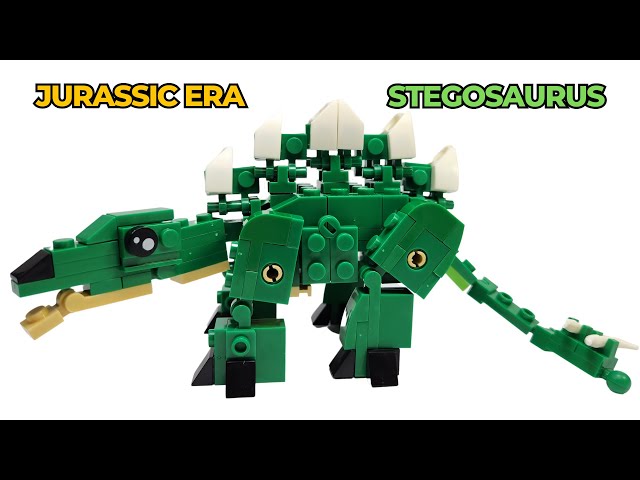 NON LEGO Jurassic World Stegosaurus LEGO Speed Build GF Blocks
