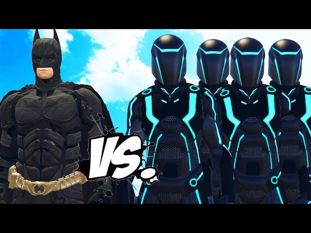 BATMAN VS TRON - The Dark Knight vs Tron army