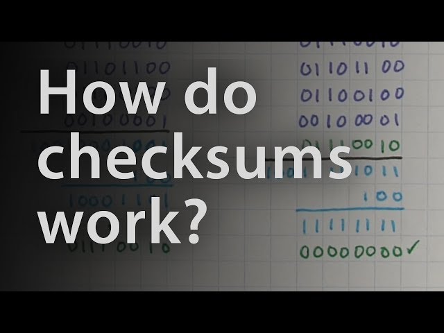 Checksums and Hamming distance