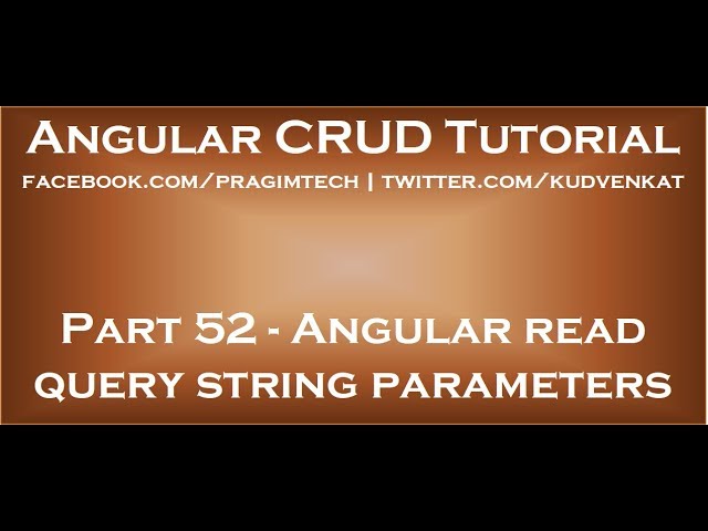 Angular read query string parameters