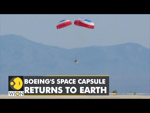 Boeing Starliner capsule returns to Earth from ISS | Starliner landed in news Mexico | WION News