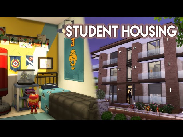 Foxbury Student Housing | House Build (Stop Motion) |The Sims 4 Discover University | No CC