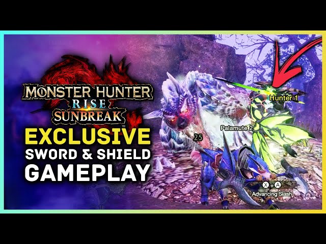 Monster Hunter Rise Sunbreak - Exclusive Sword & Shield Gameplay
