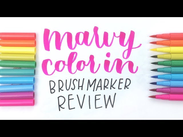 Marvy Color In Brush Markers Review