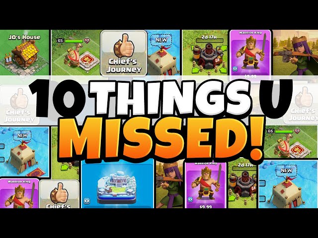 10 Things YOU MISSED in the Clash of Clans Winter Update