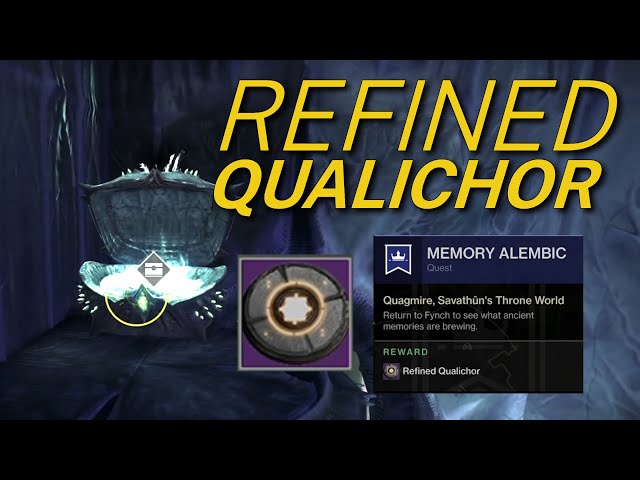 WHAT IS QUALICHOR? How to Farm it - Memory Alembic Quest, Executioner's Hoard Triumph / Destiny 2