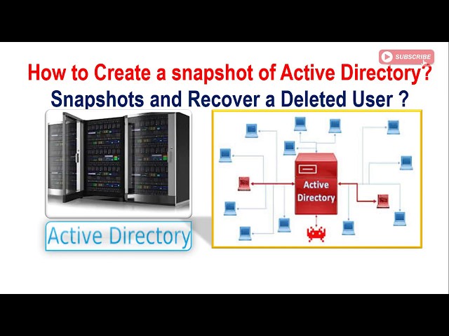 How to Create a snapshot of Active Directory? Snapshots and Recover a Deleted User  & Restore ?