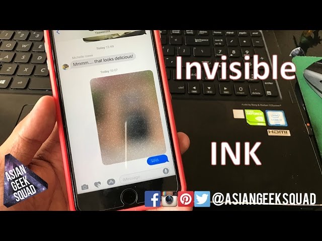 iOS 10 - How to send iMessage with Invisible INK