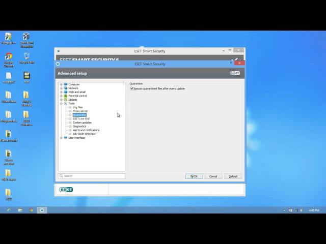 ESET Advanced Settings Overview