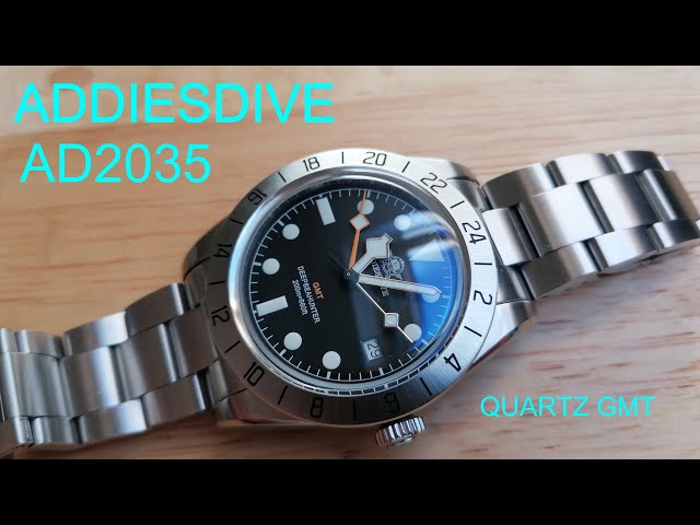 Addiesdive A2035  QUARTZ GMT, Possibly the cheapest GMT that is likely to keep working.