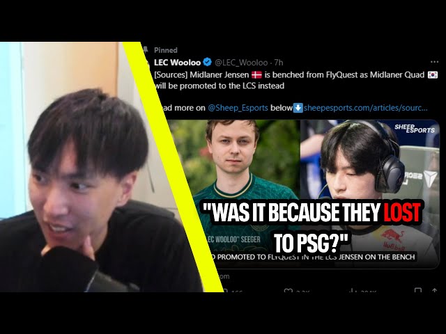 Jensen Benched From FlyQuest? | Doublelift Reacts to Jensen Being Benched for Quad