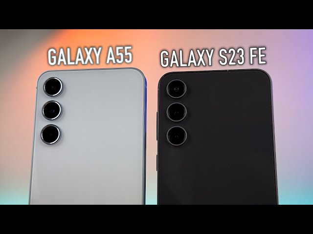 Galaxy A55 vs Galaxy S23 FE: meglio risparmiare o spendere di più? | CONFRONTO