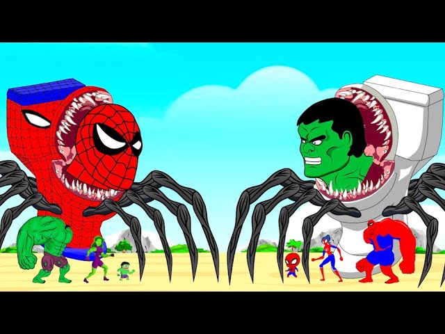 NEW HULK Pregnant VERSE vs SKIBIDI TOILET SPIDER-MAN : Who Is The King Of Super Heroes?