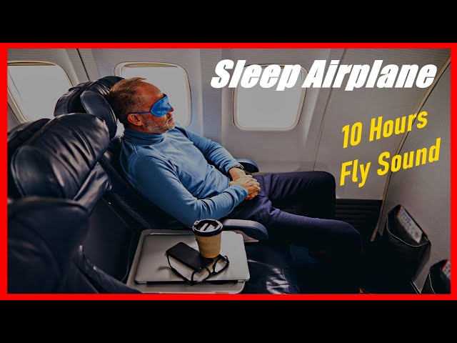 White Noise Airplane Cabin Sound, 10 HOURS, Ideal for Sleeping, Relax or Study
